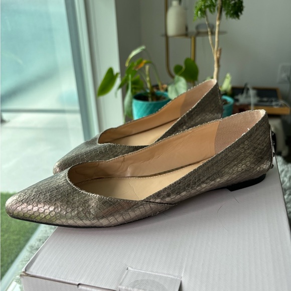 Vince camuto animal skin upper leather flats ponite - Picture 2 of 4